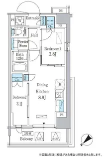 パークアクシス品川南大井パークフロント【6階】の間取り