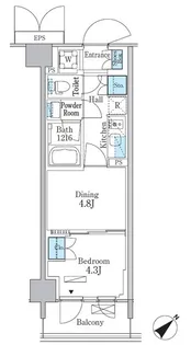 パークアクシス品川南大井パークフロント【3階】の間取り