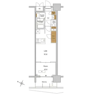 RJRプレシア東十条ガーデン【4階】の間取り