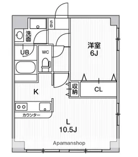 アエラス石川台【4階】の間取り