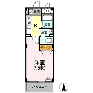 コム シェ ソワ Ⅱ【3階】の間取り