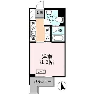 カスタリア大森Ⅲ【7階】の間取り