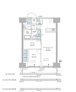 パークアクシス品川天王洲アイル【10階】の間取り