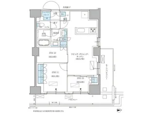 パークアクシス品川天王洲アイル【12階】の間取り