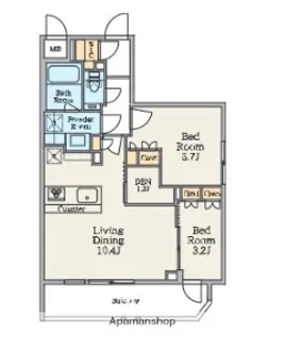 クレストコート池上六丁目【3階】の間取り