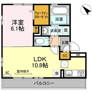 CARPE LUX【1階】の間取り