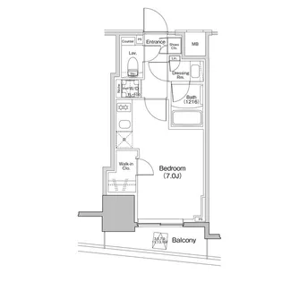 ザ・パークハビオ大森町【14階】の間取り