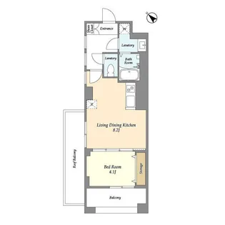 HF目黒行人坂レジデンス【4階】の間取り