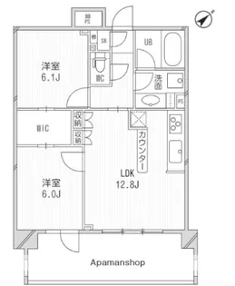 東京都港区三田5丁目【マンション】の間取り