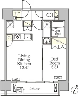 ジオエント白金台【7階】の間取り