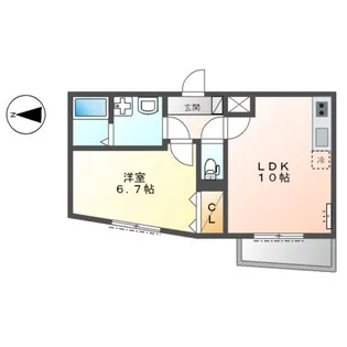 FOREST CAPE【2階】の間取り