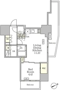 ザ・パークハビオ大森山王【3階】の間取り