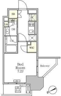ザ・パークハビオ大森山王【14階】の間取り