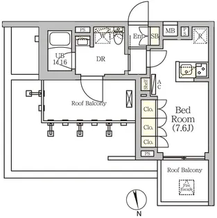 ARKMARK南品川【4階】の間取り