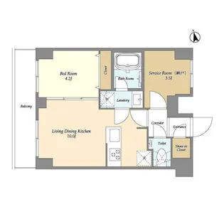 AUGUSTA RESIDENCE大森【7階】の間取り