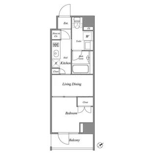 東京都江東区深川1丁目【マンション】の間取り