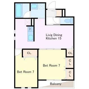 KIYORA武蔵小杉WEST【301号室号室】の間取り