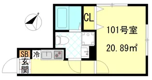 CFジオーレ川崎アネックス【1階】の間取り