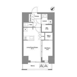 ルフォンプログレ大森山王【4階】の間取り