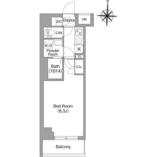 BPRレジデンス大島【1階】の間取り