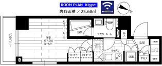 グランドコンシェルジュ大森本町Ⅱアジールコート【4階】の間取り