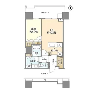 HARUMI FLAG SUN VILLAGE T棟【19階】の間取り