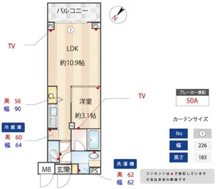 ZOOM下丸子【3階】の間取り
