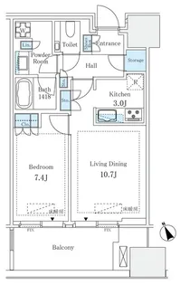 麻布台ヒルズレジデンスB棟【11階】の間取り