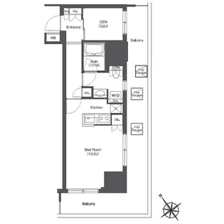 東京ポートシティ竹芝レジデンスタワー【2階】の間取り