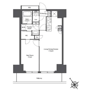 東京ポートシティ竹芝レジデンスタワー【15階】の間取り