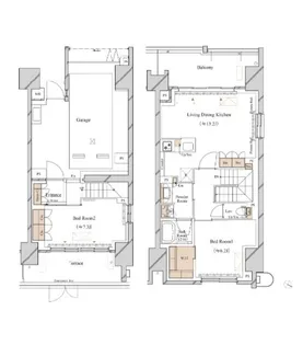 ブランシエスタ新丸子リバーフロント【1階】の間取り