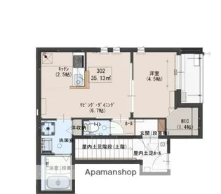 ACERO大井町【302号室】の間取り