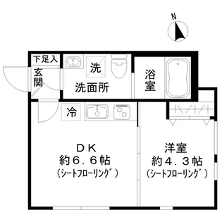 STRIPES東大井【1階】の間取り