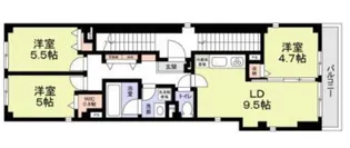 MONT NOIR大岡山【2階】の間取り