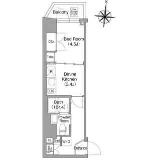 コンフォリア・リヴ木場EASTⅠ【1階】の間取り