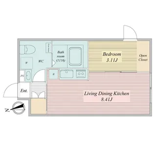 LIVEFLAT馬込【3階】の間取り