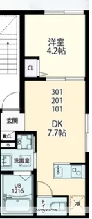 グレイスウィング【2階】の間取り