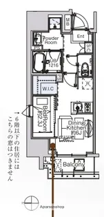 ベルファース蒲田WEST【15階】の間取り