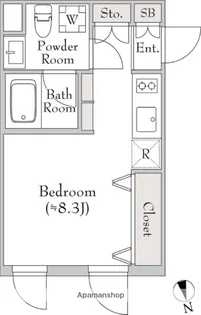 テラブリック南大井【1階】の間取り