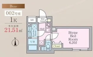 MAJESTIC LIFE 武蔵小山【1階】の間取り