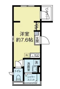 オアーゼ大崎【1階】の間取り