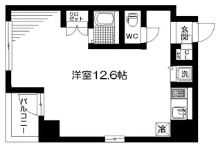 ドゥ・メヌエット【4階】の間取り