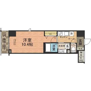 グロリアコート市川【9階】の間取り