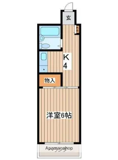 エメラルドマンション【408号室】の間取り