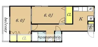 イーストサイド広【301号室】の間取り