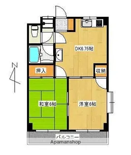 マミーコーポ【203号室】の間取り