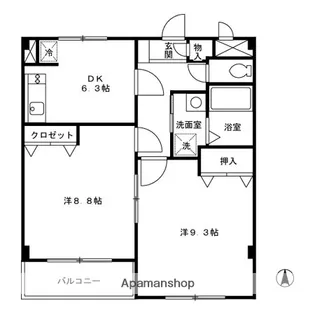 グランドゥール【3階】の間取り