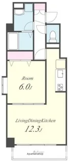 グランドゥール南行徳【301号室】の間取り