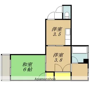 中村マンション【405号室】の間取り