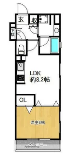 デュオ・スカーラ亀戸Ⅱ【3階】の間取り